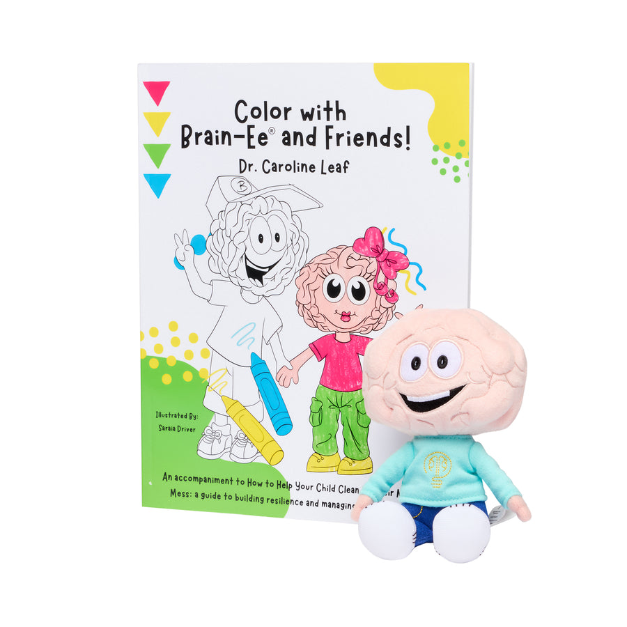 Brain-ee Coloring Book & Plush Toy